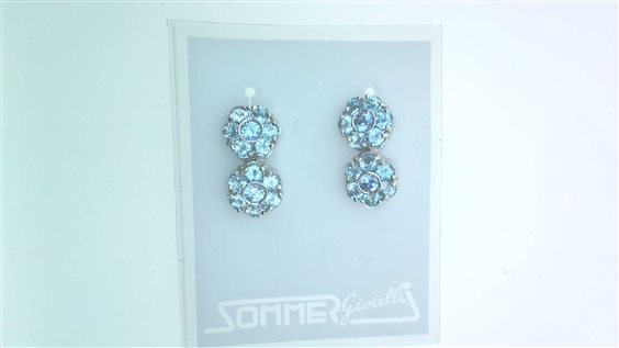 Earrings Sommer Woman in White Gold Topazio CLIPS TOP AZZ P O/C 5.9 B - CLIPS TOP AZZ P O/C 5.9 B
